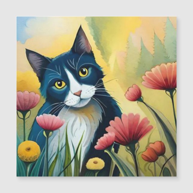 Chat floral (Devant)