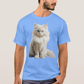Chat forestier norvégien blanc TShirt