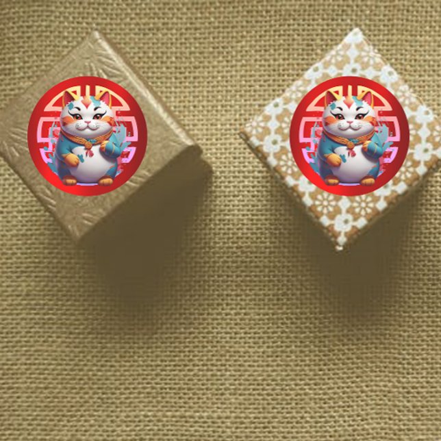 Chat Fortune Stickers de Nouvel An Chinois (Créateur téléchargé)