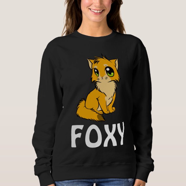 CHAT FOXY GINGER T-SHIRTS SWEATSHIRTS POUR L'AUTOM (Devant)