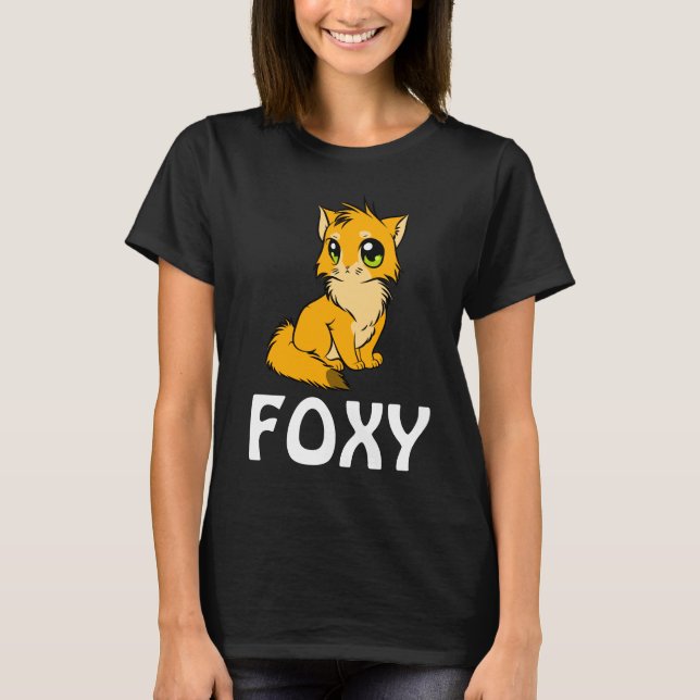 CHAT FOXY GINGER T-SHIRTS TEE - SHIRTS (Devant)