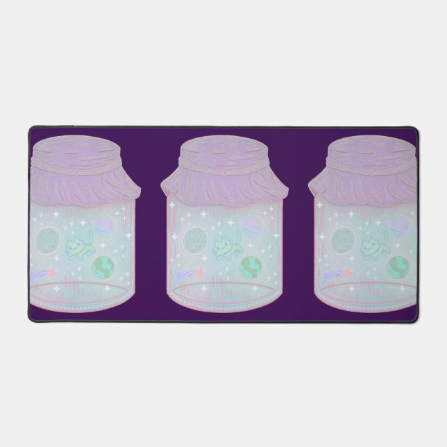 Chat Galaxie dans un Pot | Art de Chat Kawaii de l (Recto)