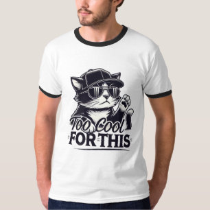 Chat Gangster - Trop Cool pour ce T-shirt