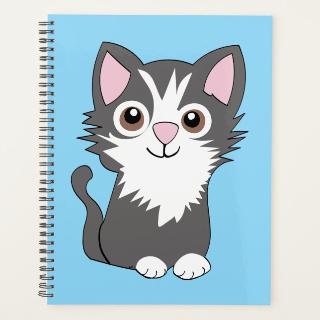 Chat gris et blanc (Devant)