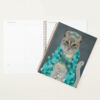 Chat gris | Orné De Portrait De Cloches