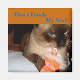 Chat Grognon -  Magnet pour réfrigérateur Chat Sia