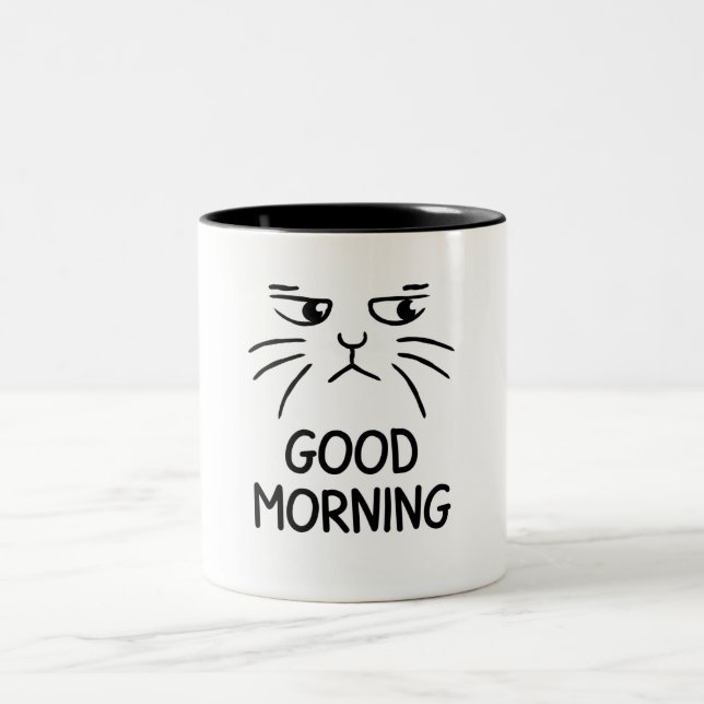 Chat Grumpy Good Morning Mug (Centre)