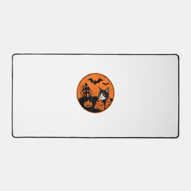 Chat Halloween Art 2024 Kitten Chats Hommes Femmes (Recto)