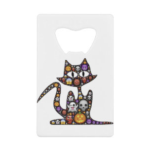 Chat Halloween Emoji Effrayant Icônes Éffrayantes.