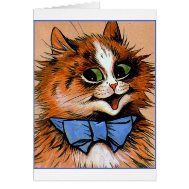 Chat heureux (image vintage) (Devant)