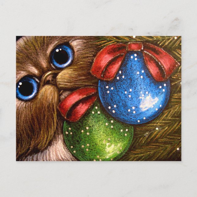 CHAT HIMALAYAN PERSIAN VACANCES Carte postale (Devant)