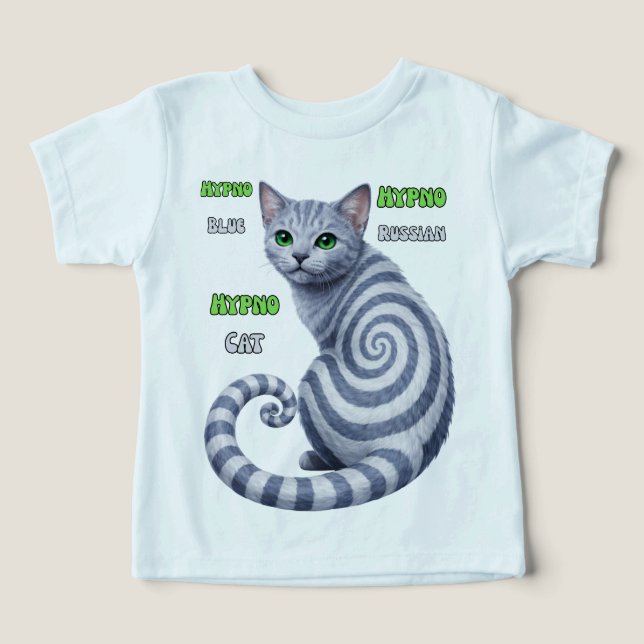 Chat hypnotique Bleu Russe (Design Recto)