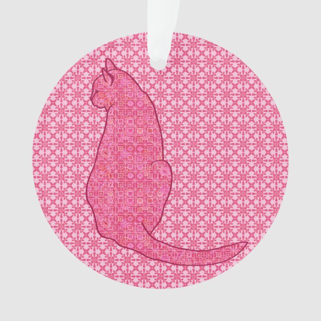 Chat Japonais - Batik Rose Fuchsia (devant)