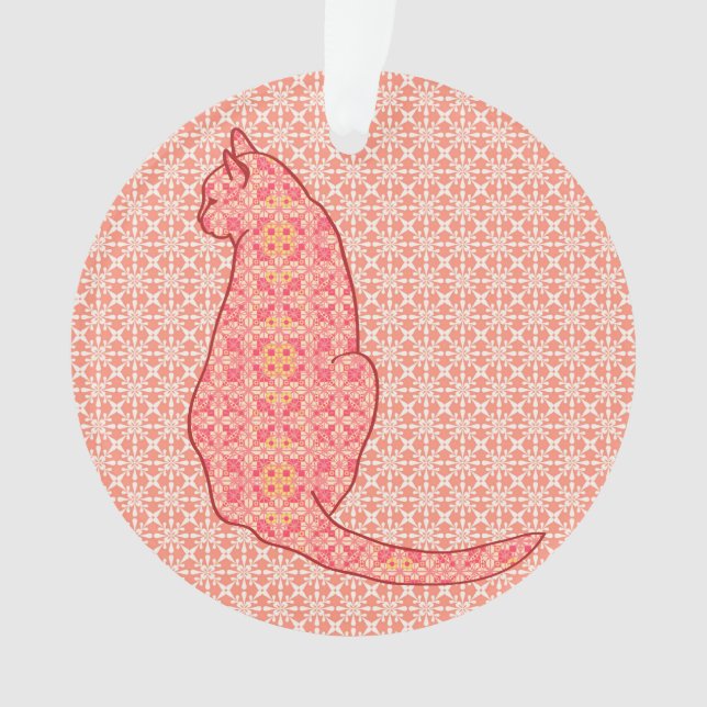 Chat japonais - Coral Orange Batik (devant)