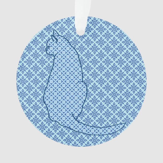 Chat japonais - Kimono bleu (devant)