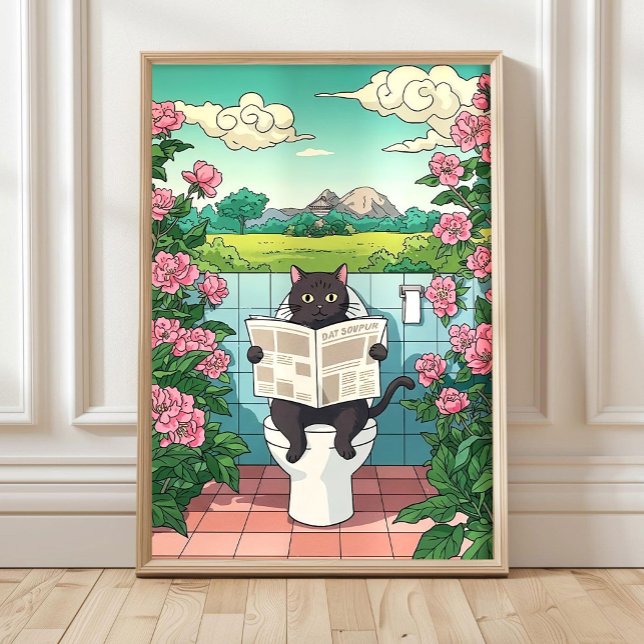 Chat Japonais sur Impression de Toilettes, Impress (Créateur téléchargé)