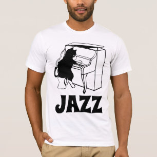 CHAT JAZZ PIANO T-SHIRTS TEE - SHIRTS