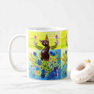 Chat Kitten Mug Florale
