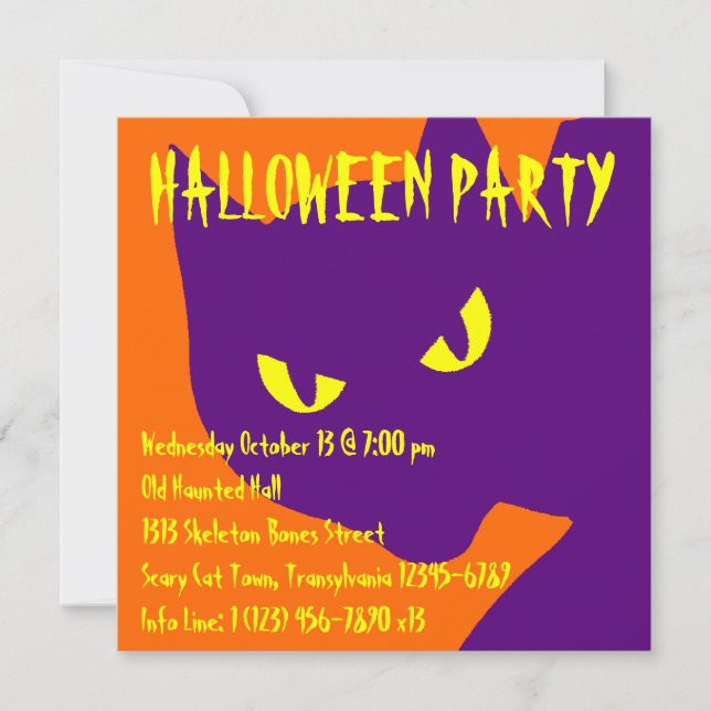 Chat Kitty Halloween Effrayant (Devant)