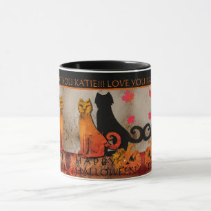 Chat Kitty Halloween Mug à deux tons