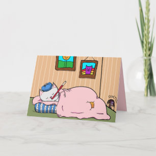 Chat Kitty Sick, Bonne Carte Bientôt