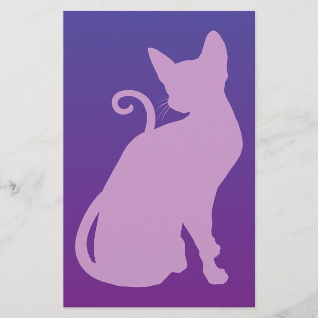 Chat Lilas sur Violet (Devant)