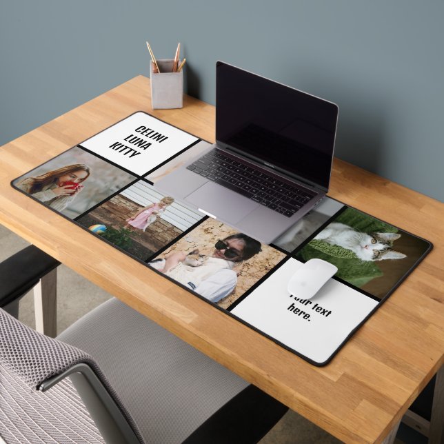 Chat Love ! Collage de 6 photos pour papa et maman (Bureau 2)