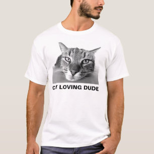 Chat Loving Dude, Tabby T-shirt chat pour hommes