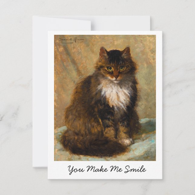 Chat Maine Coon Vintage Vous Me Faites Sourire     (Devant)