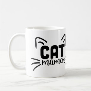 Chat Mama aux oreilles Café Mug - Cute Cat Maman C