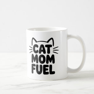 Chat Maman Carburant Mug de café - Drôle Chat Pare