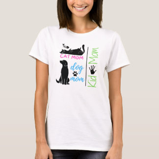 Chat Maman Chien Maman Enfant Maman - T-shirt Femm