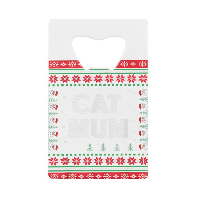 Chat maman laide pull de Noël Amoureux de les chat (Devant)
