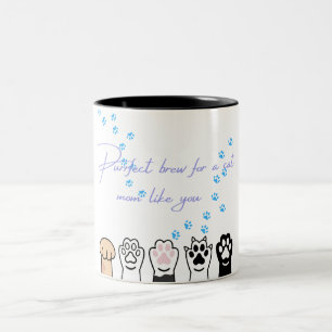 Chat Maman Mug - Purrfect Brew & Empreintes de pat