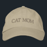 Chat Maman Neutre Casquette brodé<br><div class="desc">Nous ajoutons toujours de nouveaux designs chaque jour !</div>