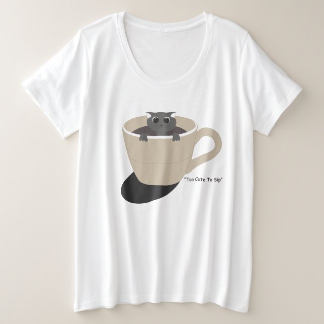 chat mignon dans une tasse (Design devant)