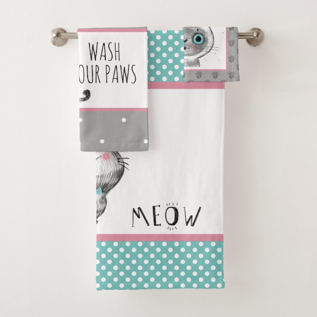 Chat mignon, papillons, Pois (En situation)