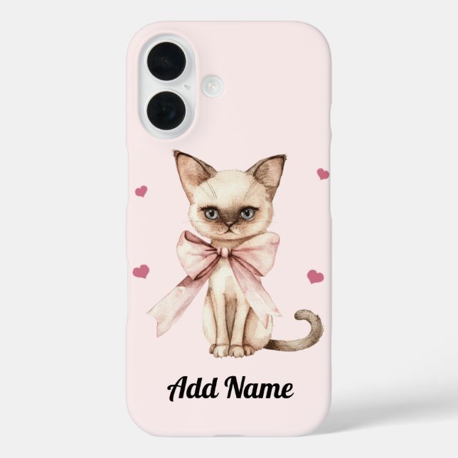 Chat mignon personnalisé avec coque iphone de cabo (Verso)
