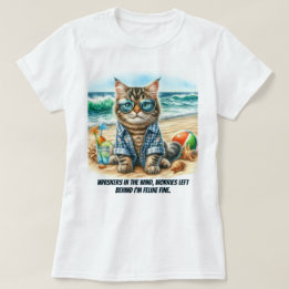 Chat Mignon sur le T-Shirt pour les Amoureux de Ch