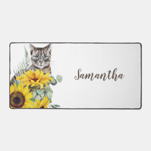 Chat moderne Sunflower Nom floral