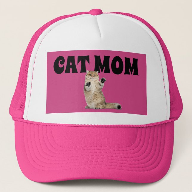 CHAT MOM BALL CASQUETTES CHAT PINK CASQUETTES (Devant)