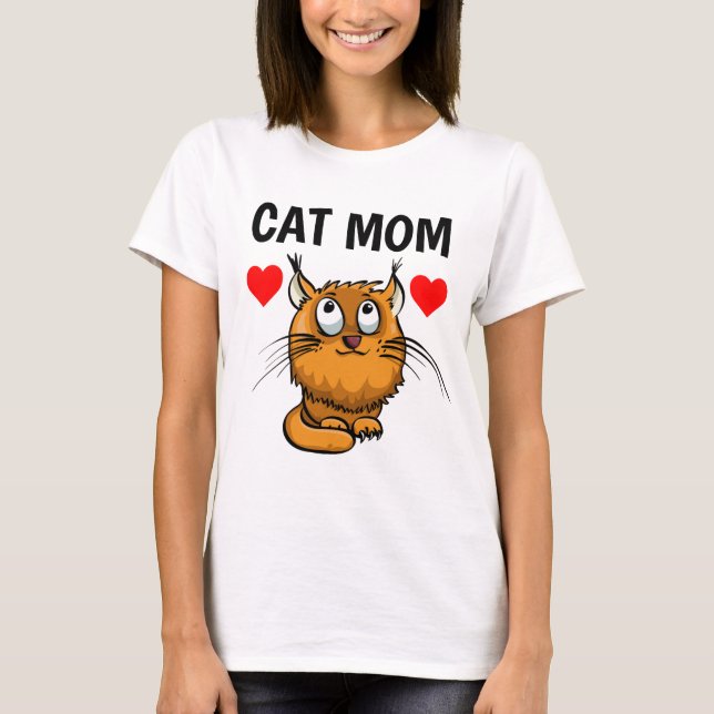 CHAT MOM, CHAT GINGER T-SHIRTS (Devant)