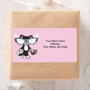 Chat Mouse Lunettes de soleil Étiquettes