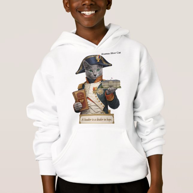 Chat Napoléon Bonaparte Bleu Russe (Devant)