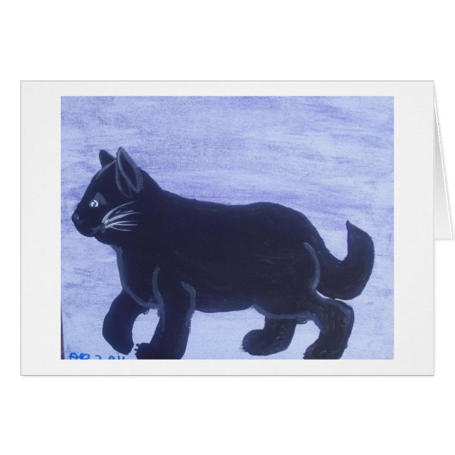 Chat noir (Devant horizontal)