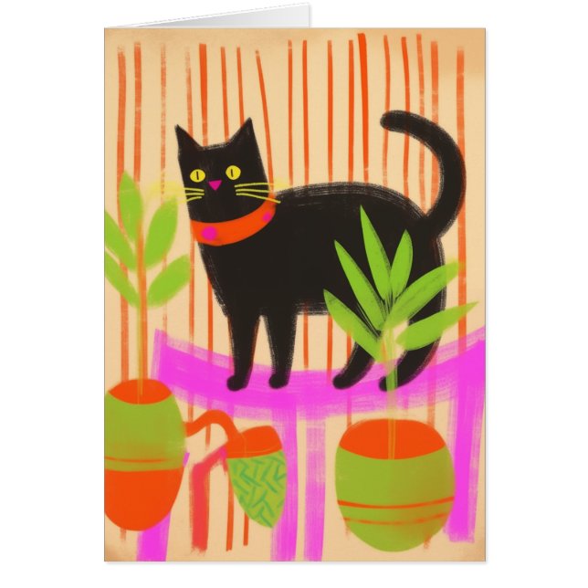 Chat noir adorable (Devant)