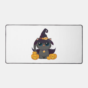 Chat Noir Avec Chemise Halloween Jack-o'-lantern