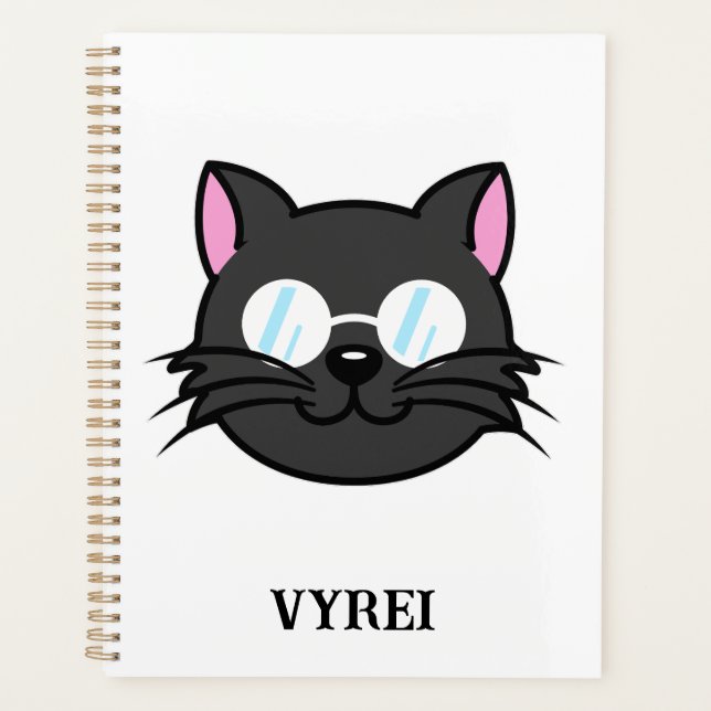 Chat noir Chat noir Chat gris Chat portant des lun (Devant)