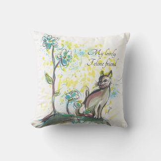 Chat noir Cushion, coussin chaton