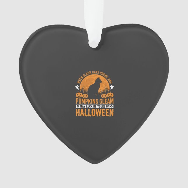 Chat noir de Halloween Citrouille Lune Design_1 (devant)